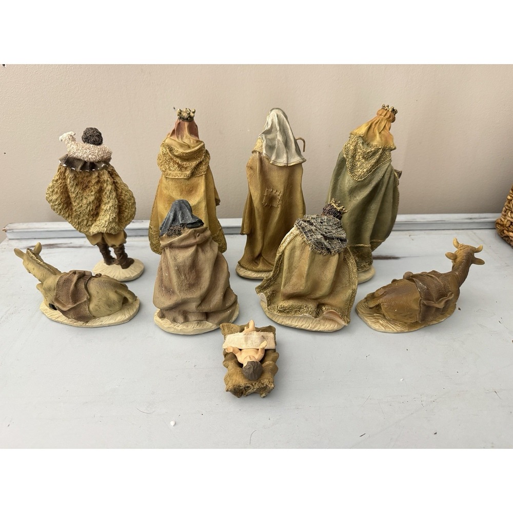 Silent Night Nativity Manger Collection 5"-8" Large Set Of 10 Christmas Holiday - Picture 2 of 16
